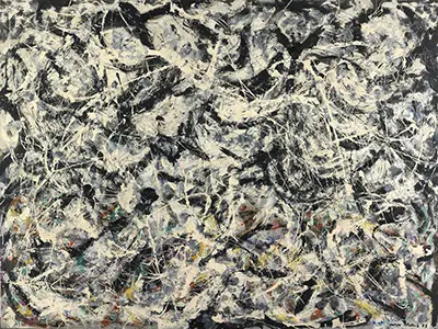 Greyed Rainbow Jackson Pollock